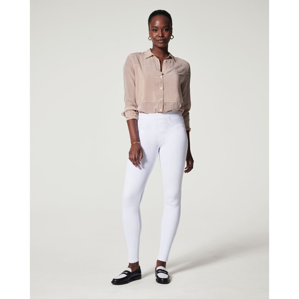 Spanx Jean-ish Ankle Leggings in White Extra Large